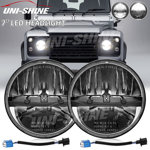 Phares led ronds - 7",